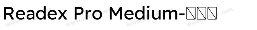 Readex Pro Medium字体转换